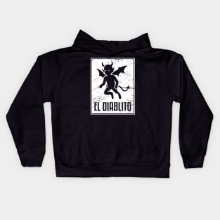 El Diablito | Loteria Mexican Tarot Card Kids Hoodie